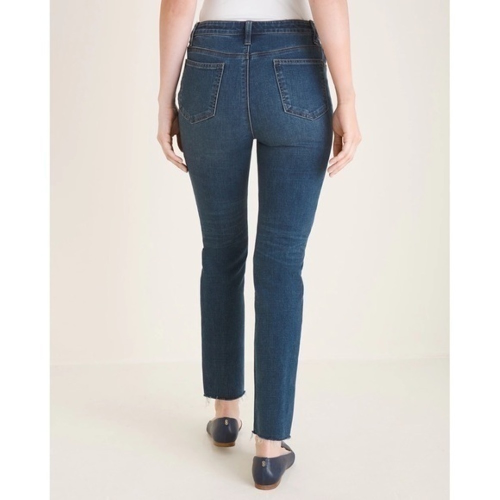 So Slimming Girlfriend Slim Leg Ankle Distressed Basic Denim Stretch Jeans - Picture 2 of 3